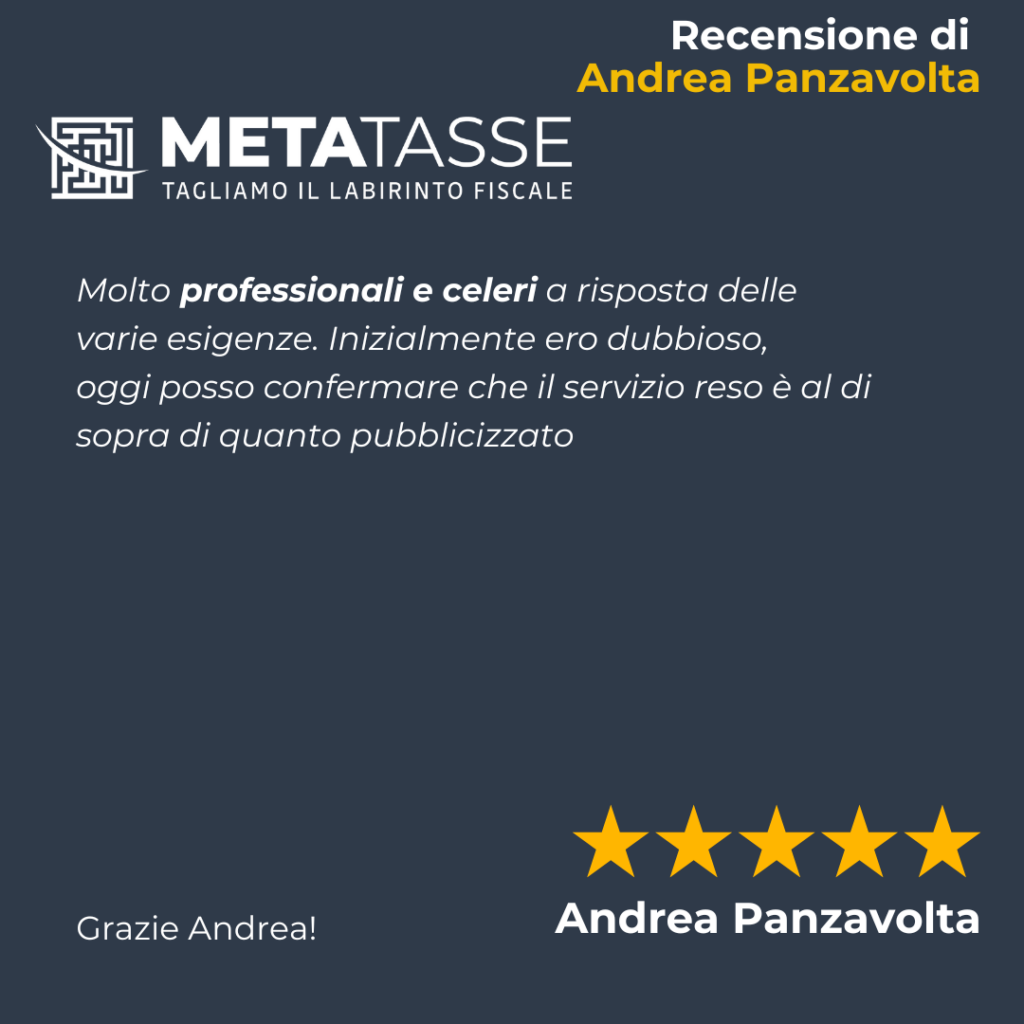 Recensioni Metatasse Andrea Panzavolta